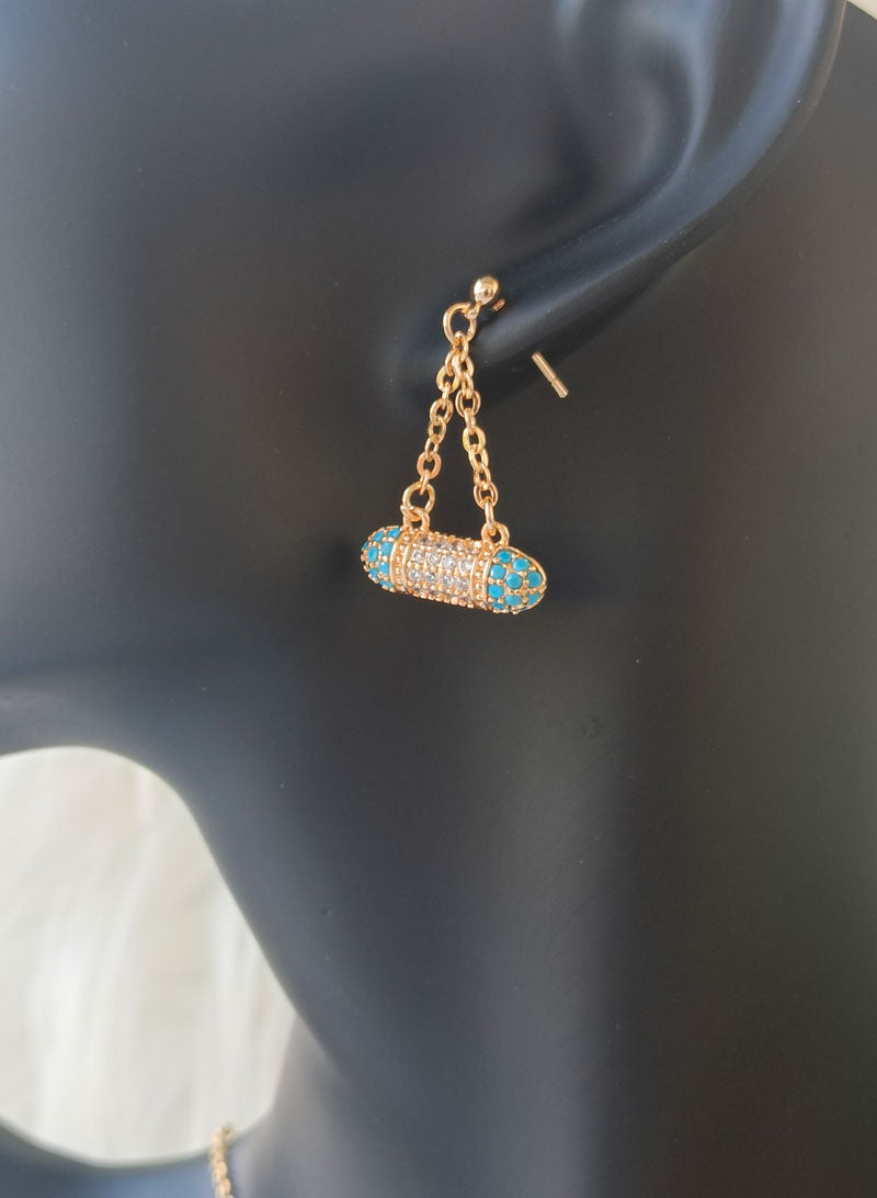 Beautiful Blue Tara Zirconia Necklace Set