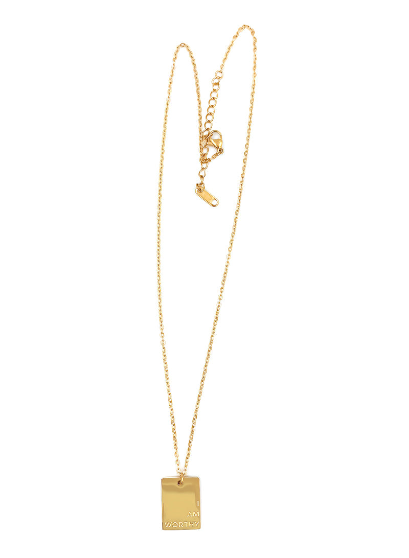I am worthy necklace chain for women and men