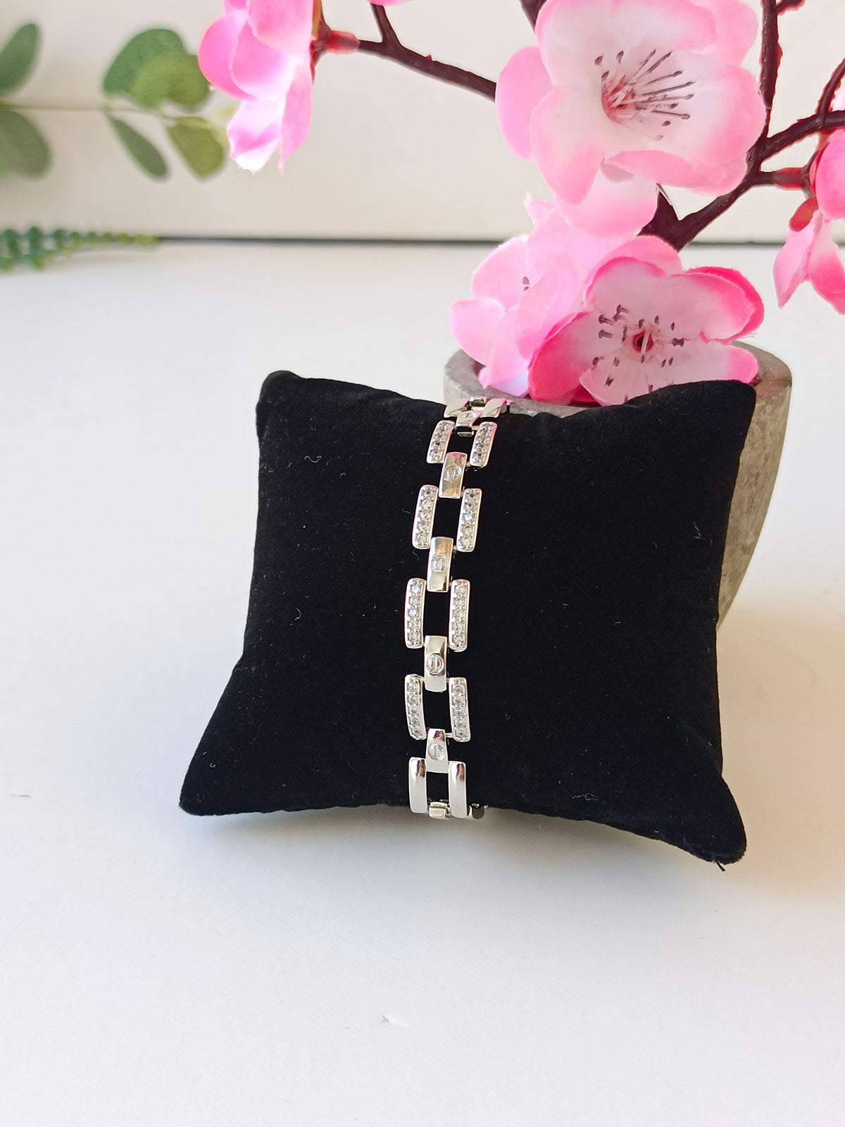 Block Chain Zircon Bracelet