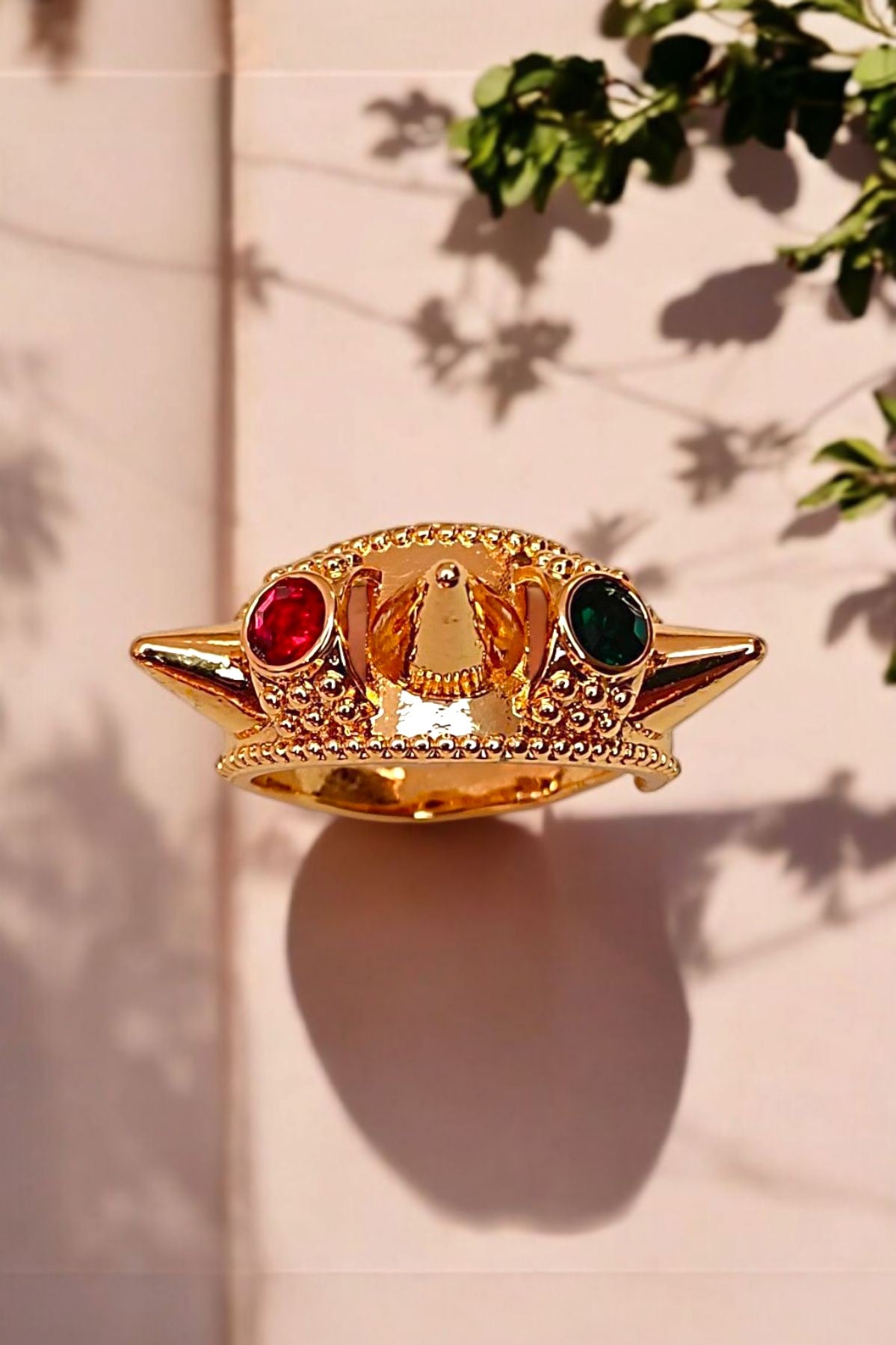 Golden ethnic ring