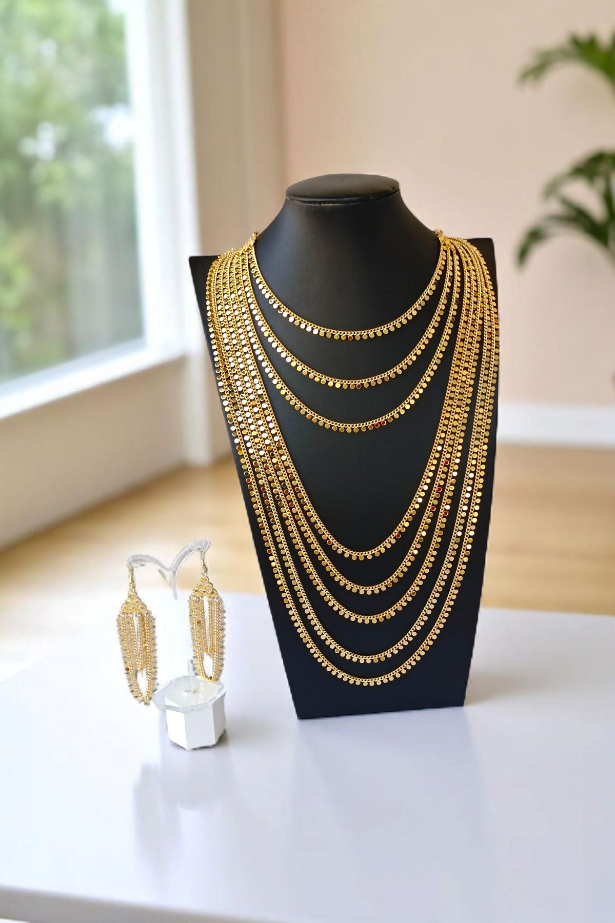 Ruhi Multilayered Long Necklace Set