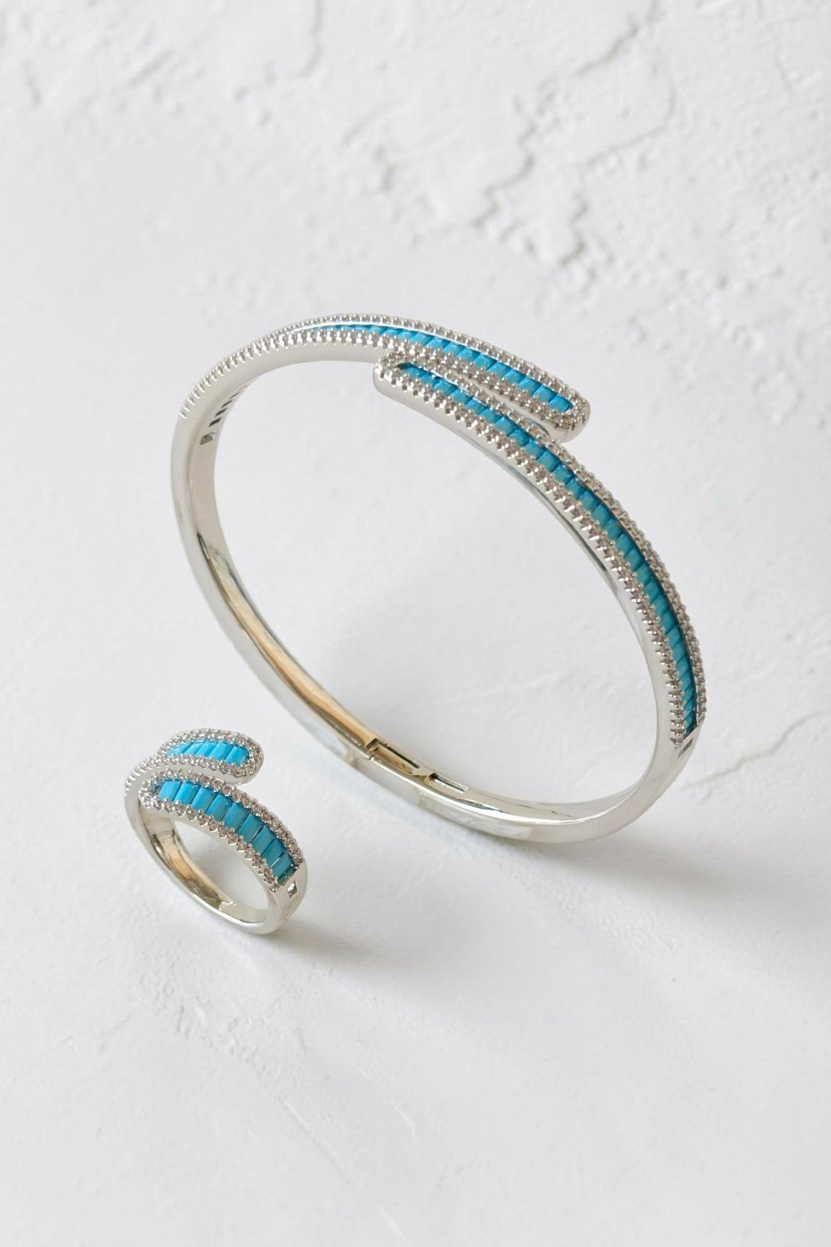 Abda Silver Cuff and Ring set