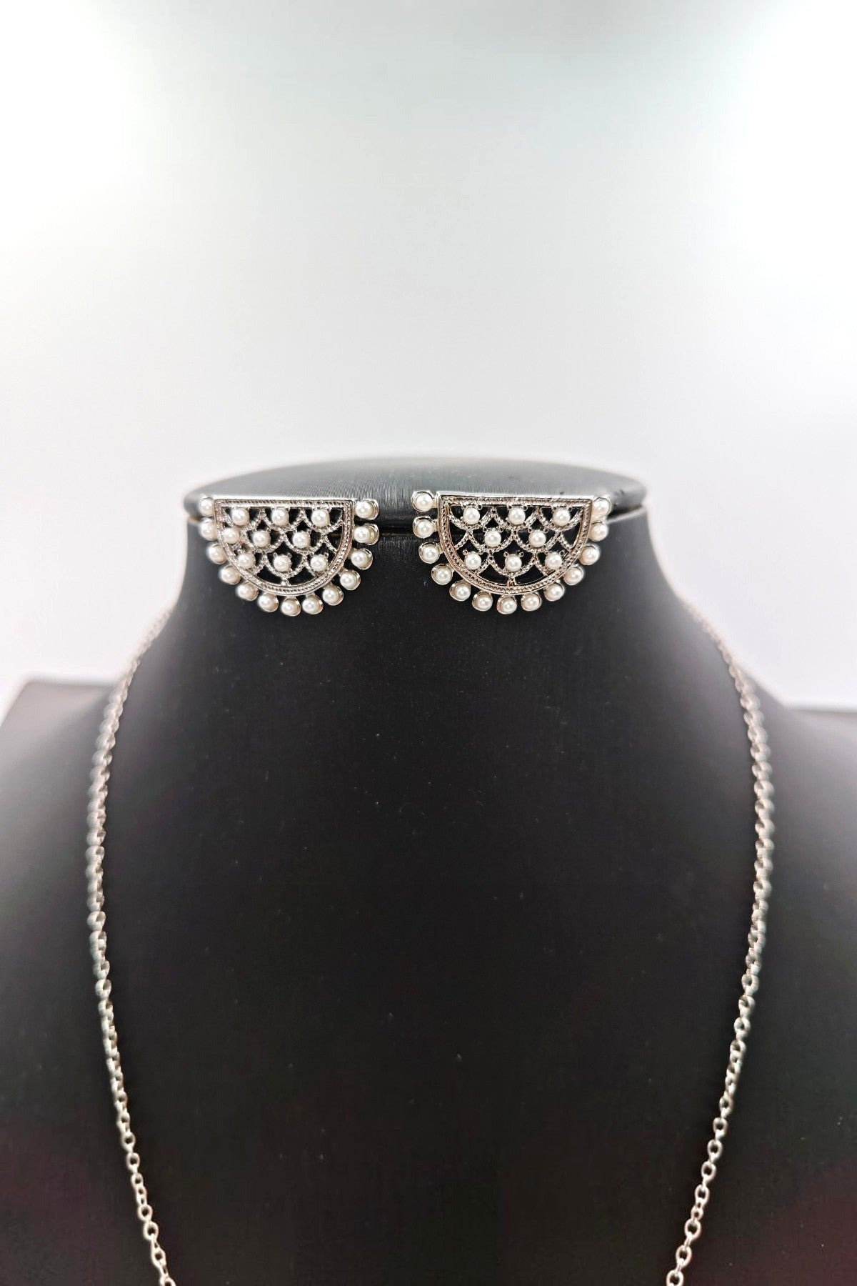 Noor silver pendant set