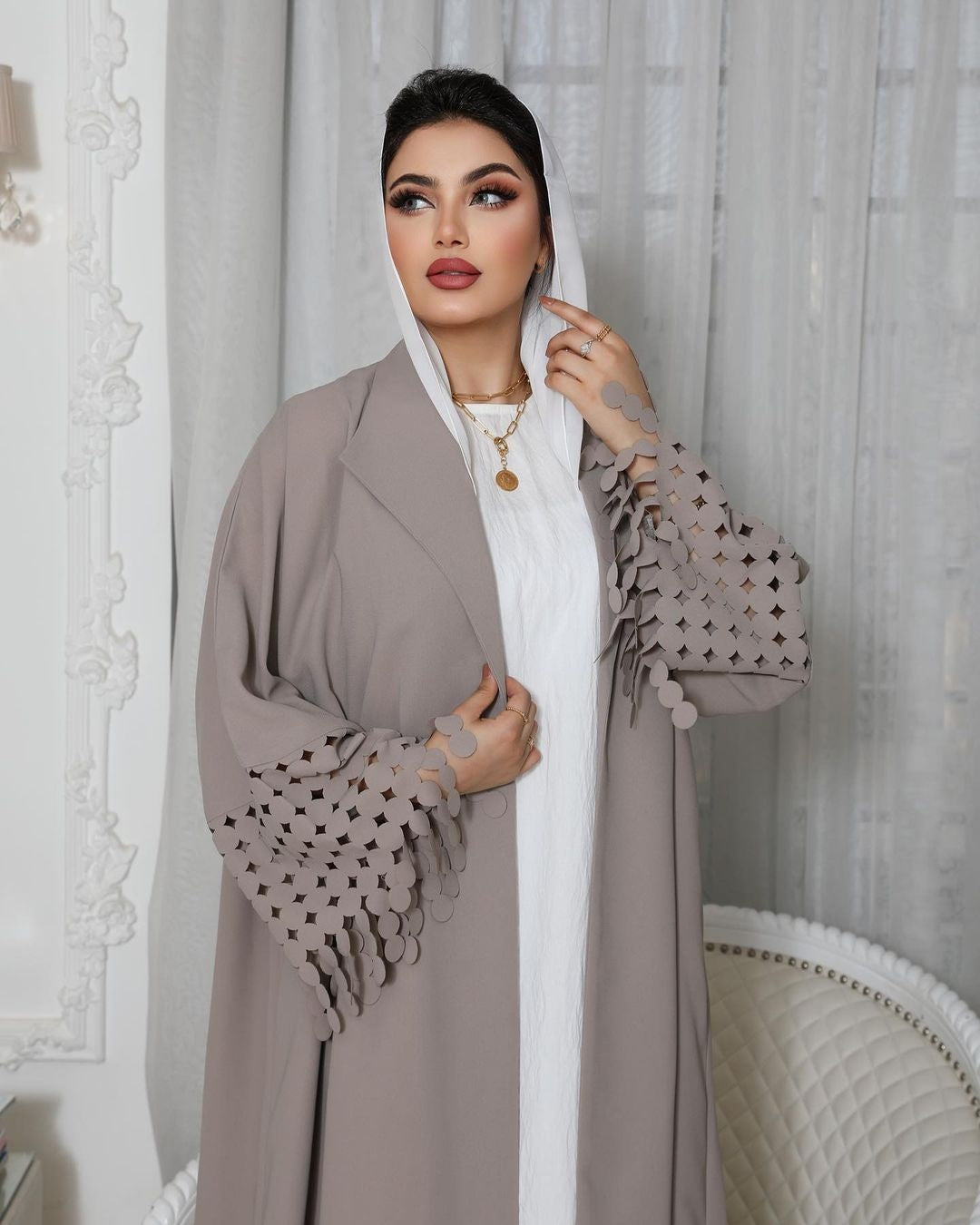 Women's Cutwork Ramadan Abaya and Sheila