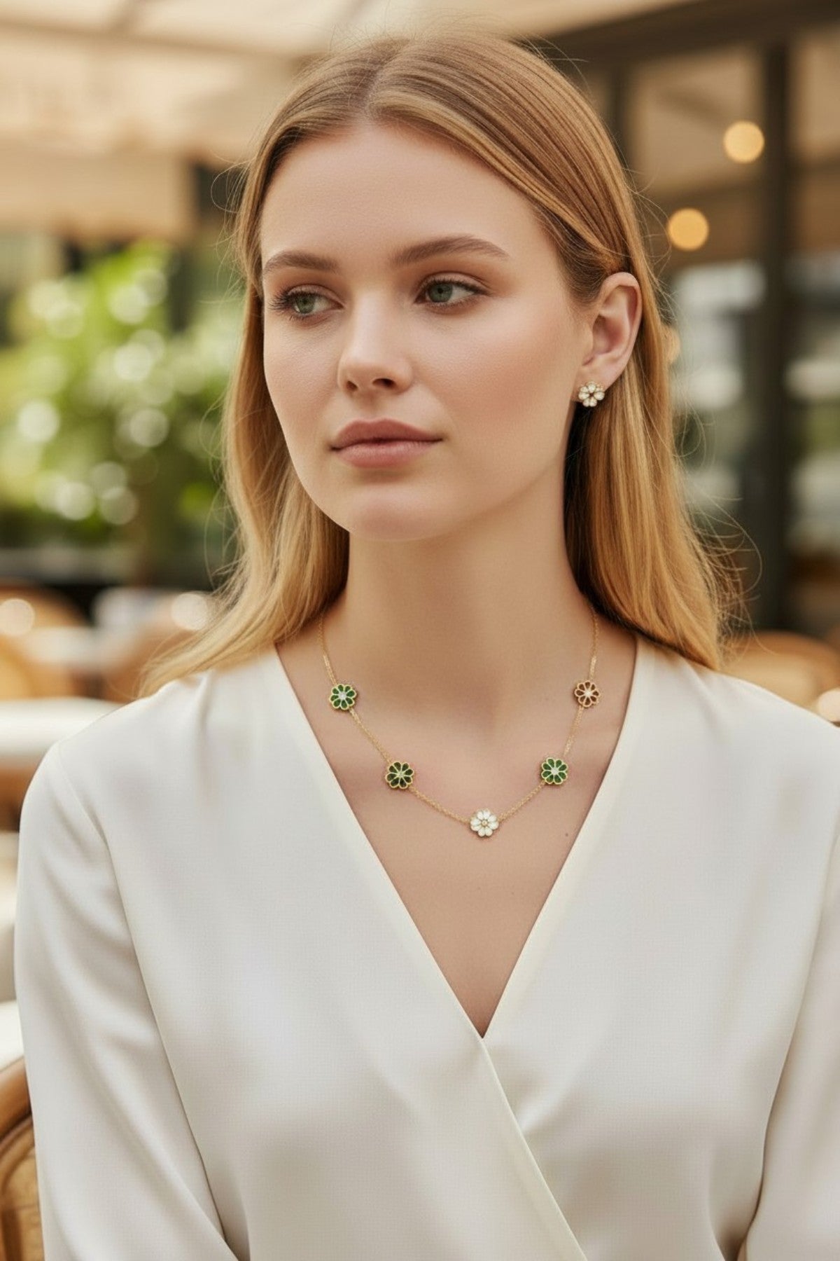 Clover necklace set
