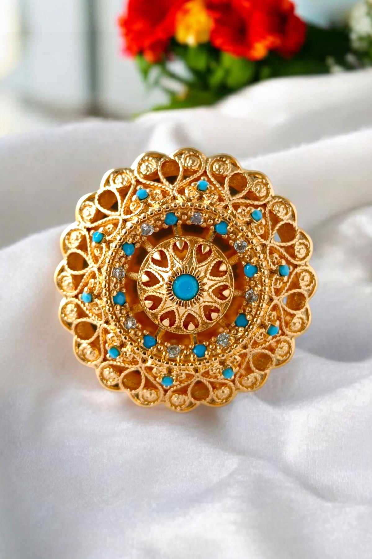 Aniya Multicolor Adjustable Ring