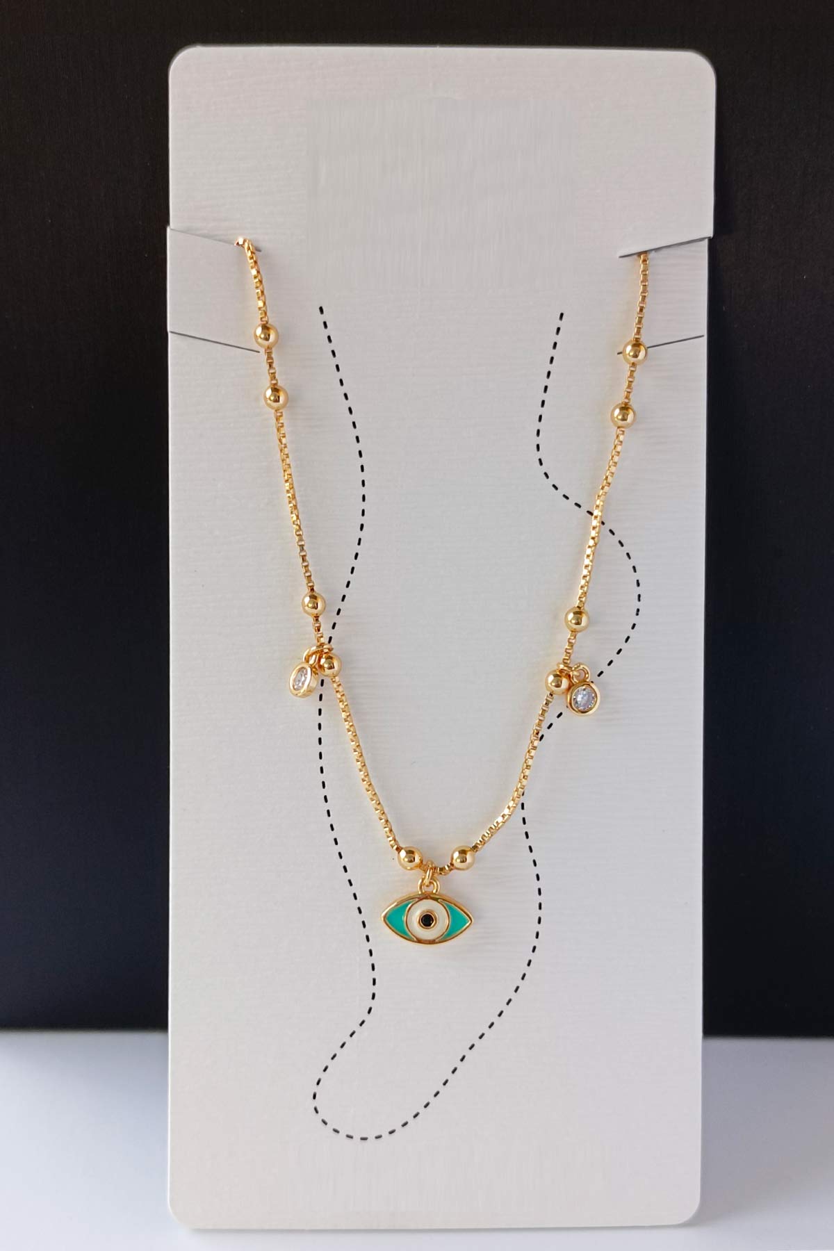 Najla Minimal Anklet in Golden