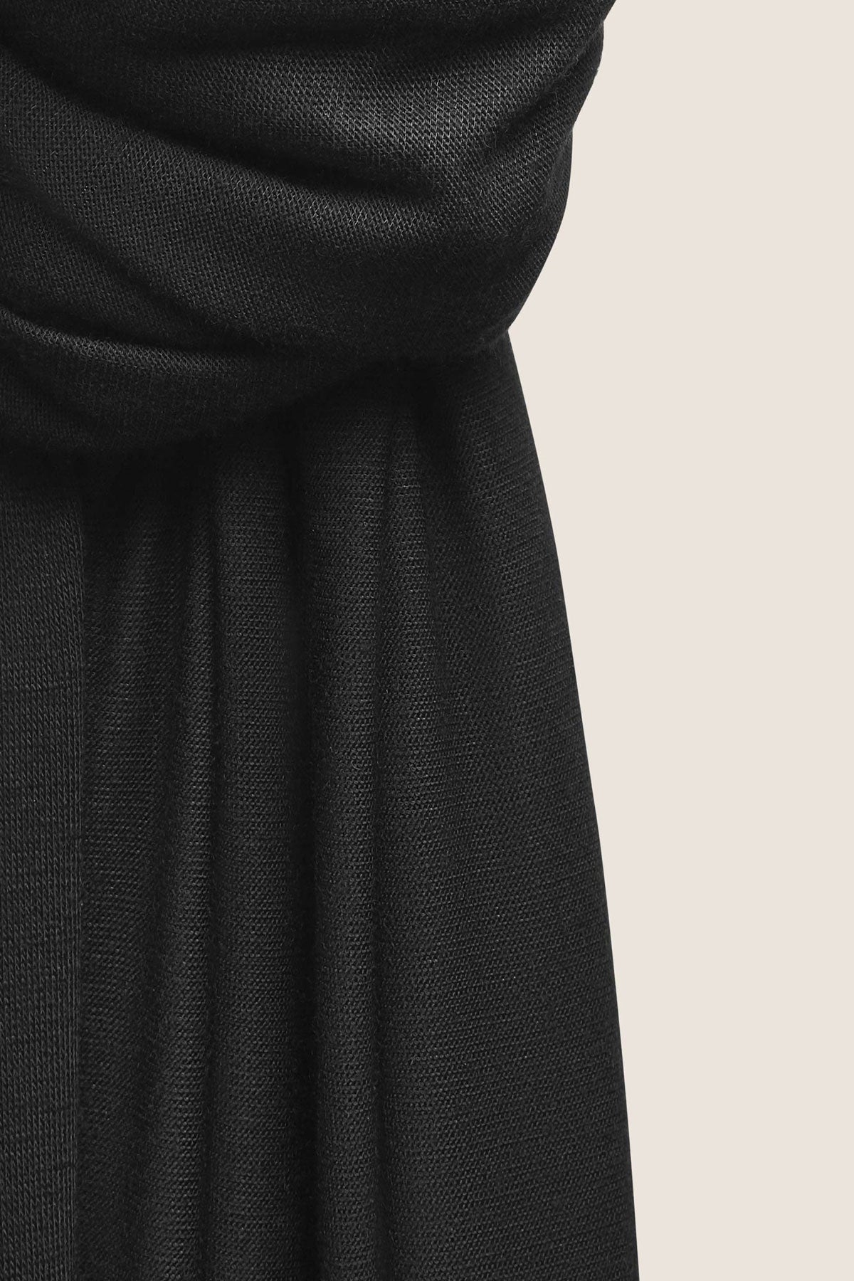 Premium black Jersey Hijab