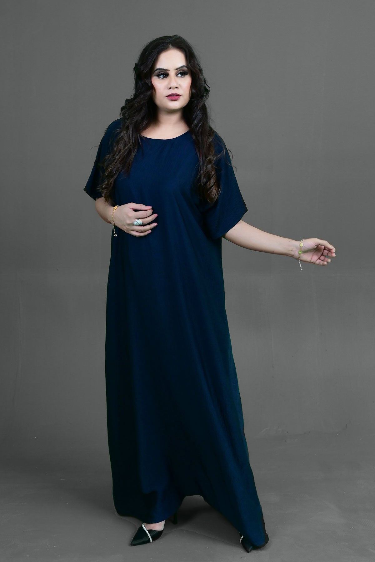 Blue Color Inner Abaya Dress For Women