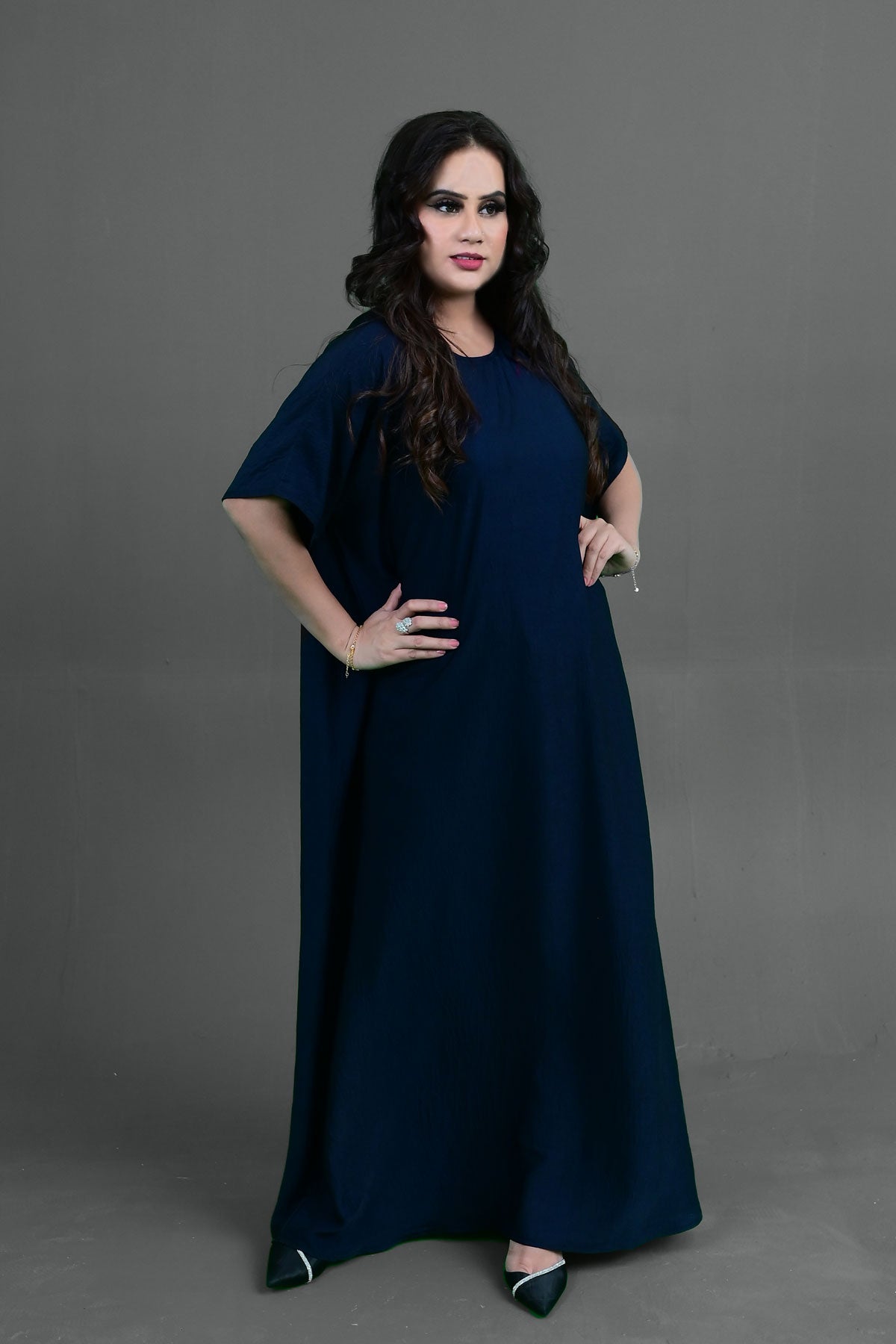 Blue Color Inner Abaya Dress