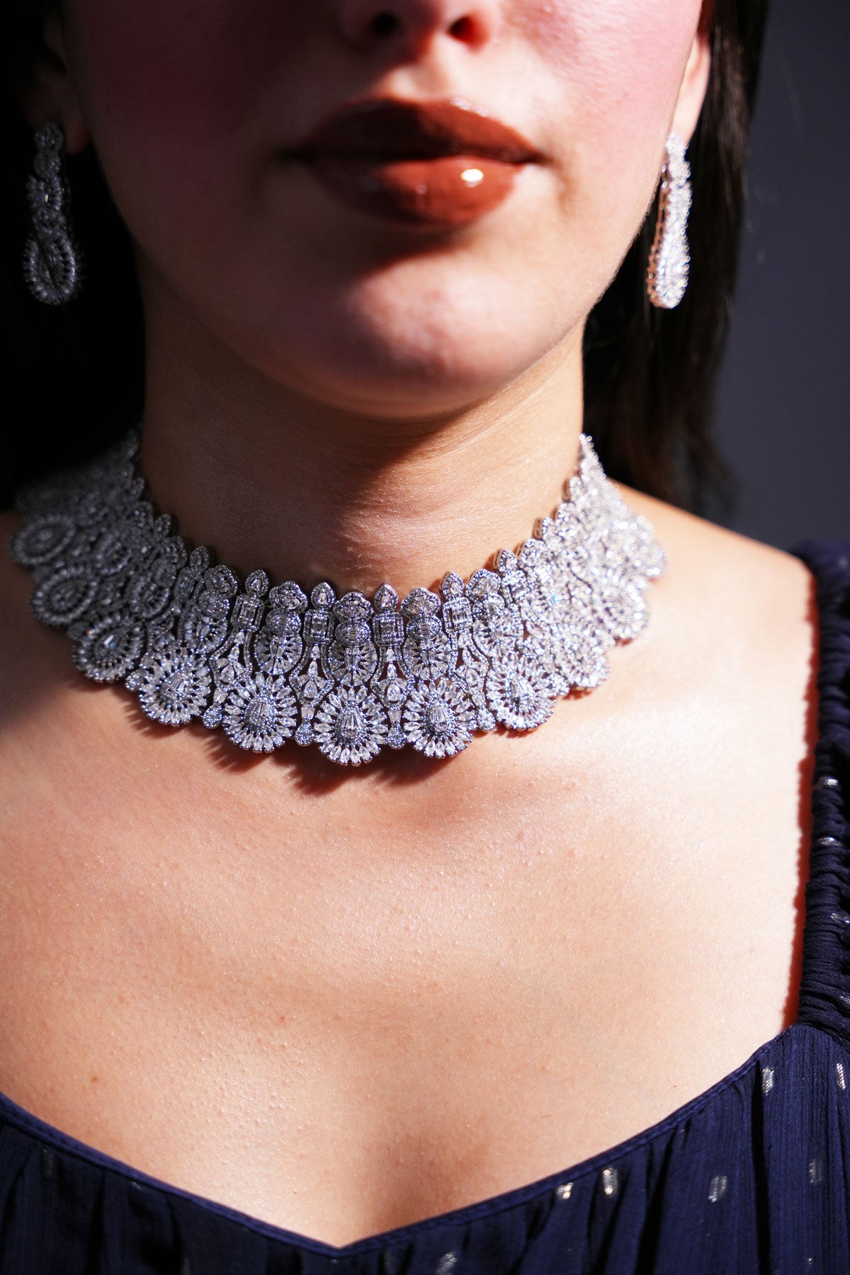 Exquisite AD Bridal Jewelry Set for women
