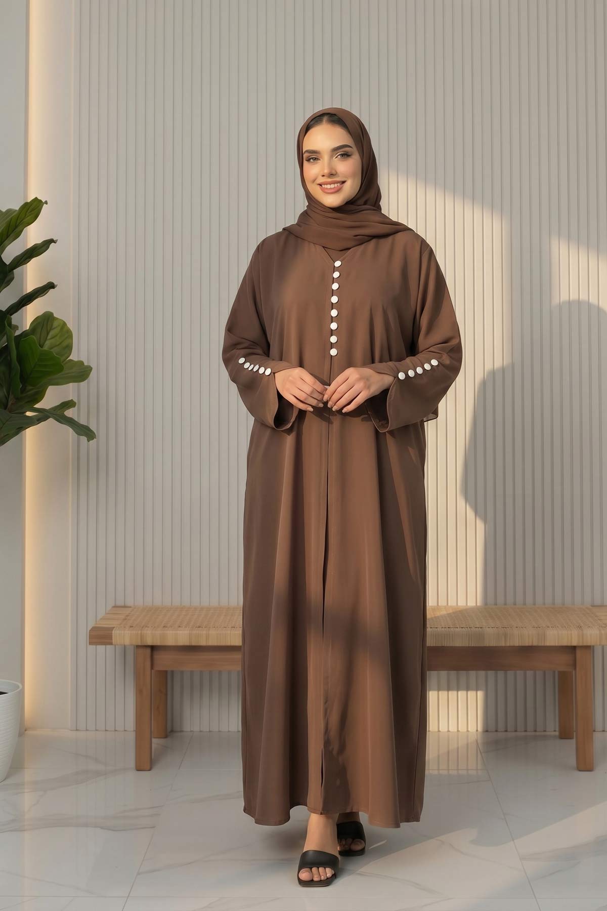 Cocoa Pearl Abaya
