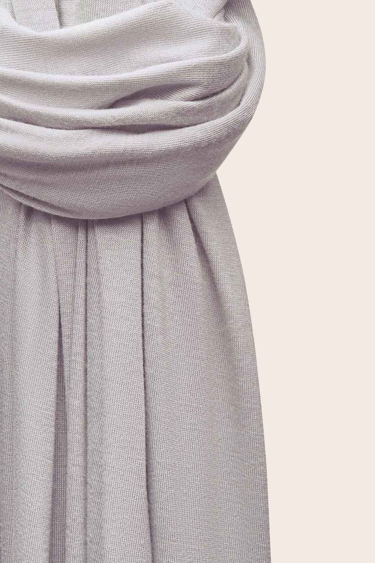 Premium Stretchable Dove Grey Jersey Hijabs