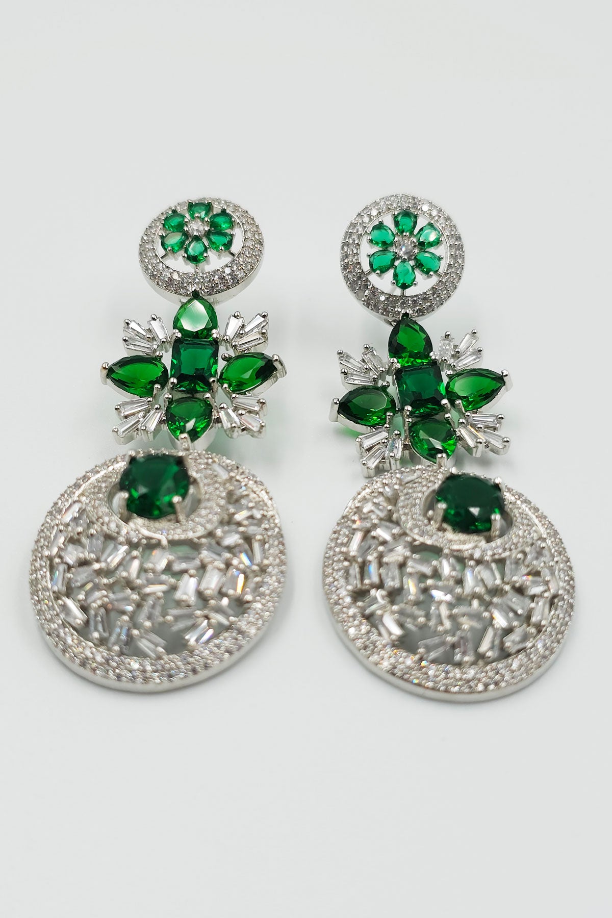 Beautiful American Diamonds Long Earrings