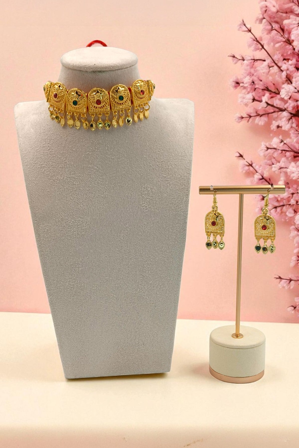 Naila Khannaka Set with Earrings – Noor Zara - Main Image