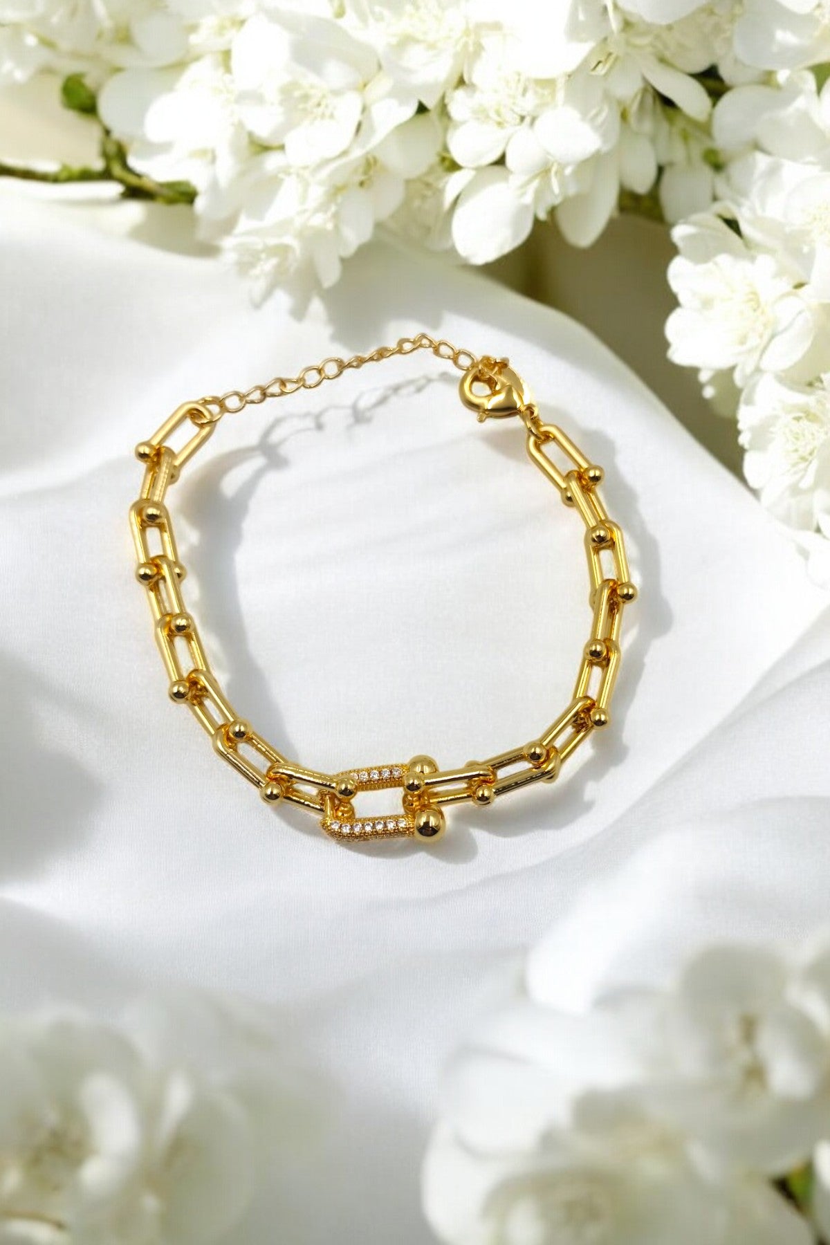 Golden Looped Bracelet for women