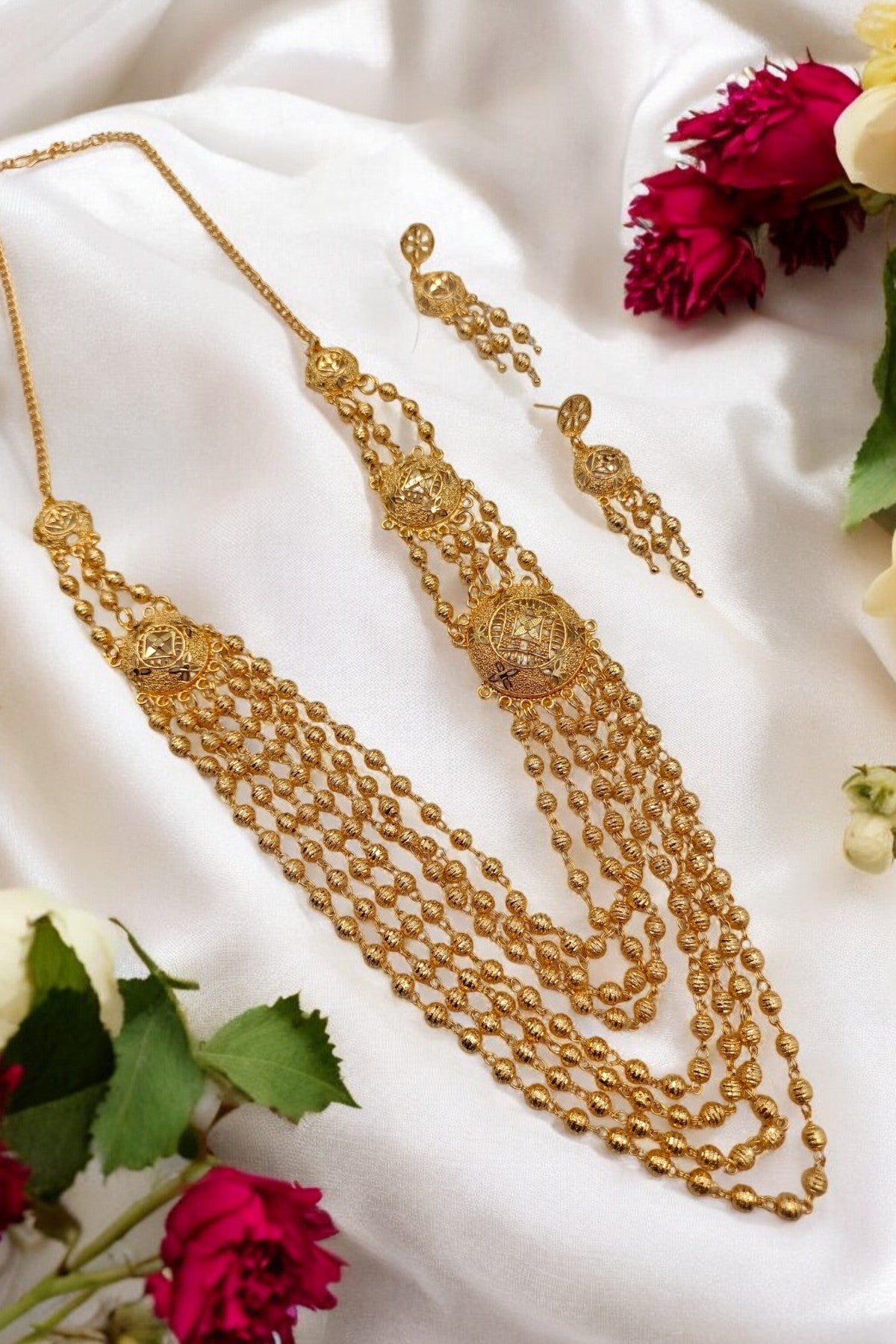 Golden Husniya Jewelry Set