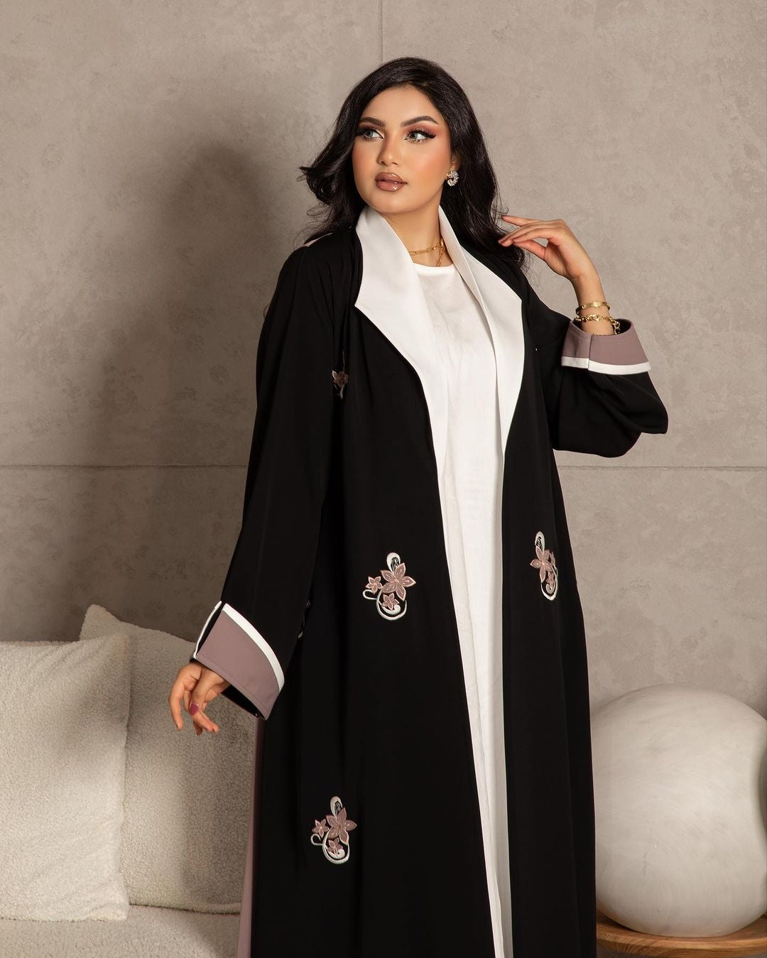 Embroidered Formal Suits Abaya