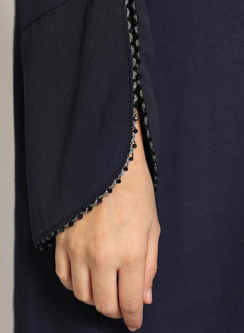 Abaya with beads