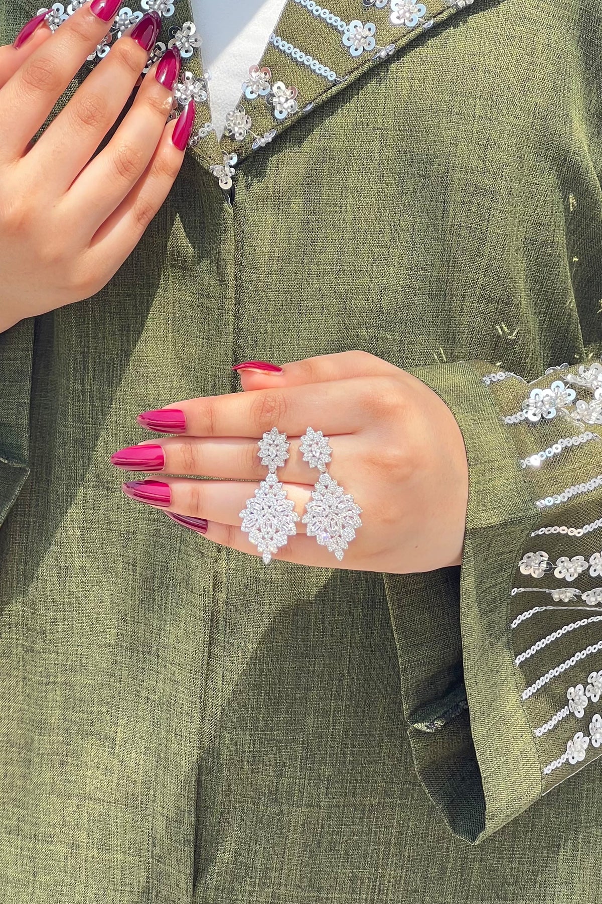 Nora Silver Zircon Earrings – Timeless Sparkle for Every Occasion