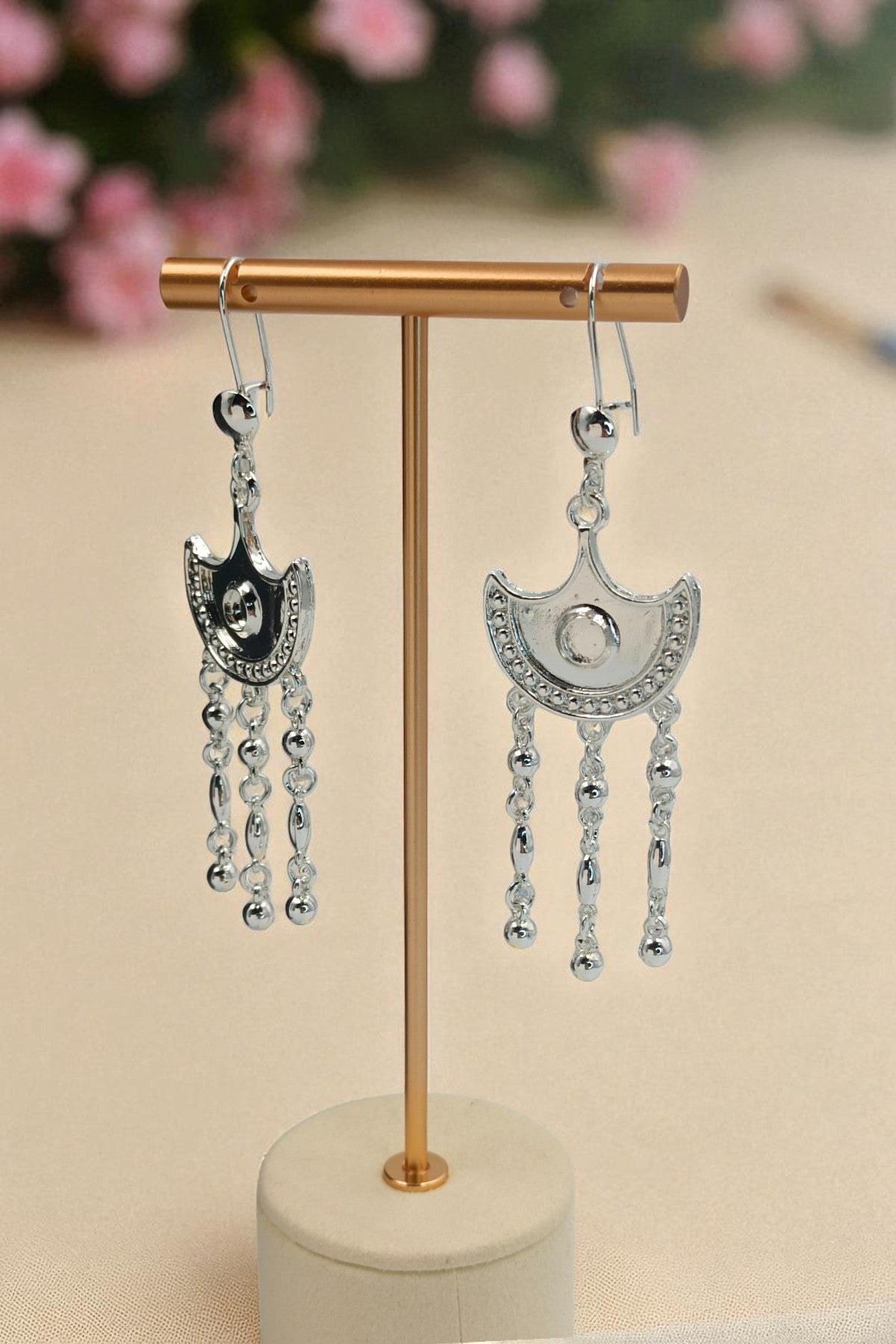 Dana Silver Long Necklace set