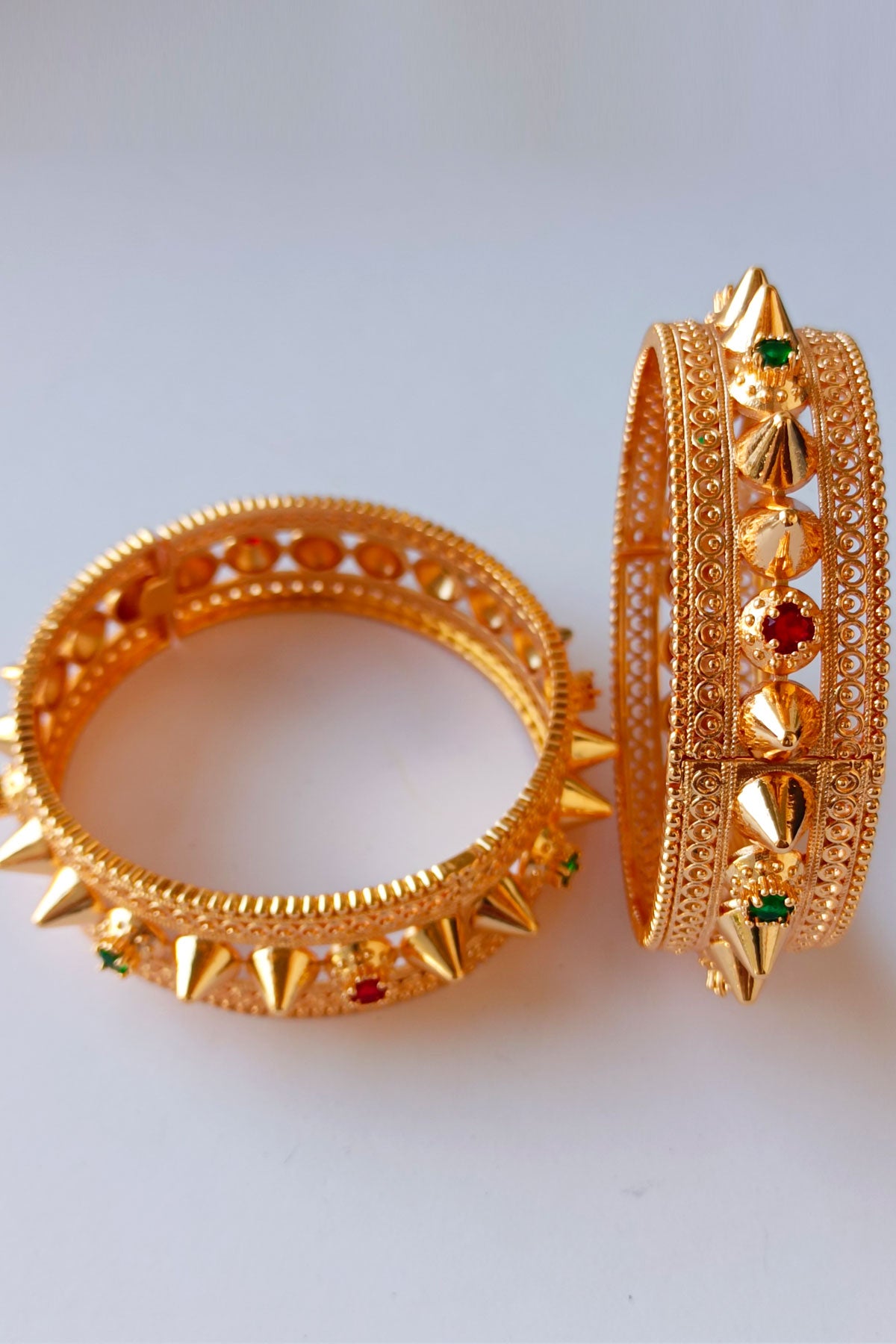 Yasmin Bangles set with stones