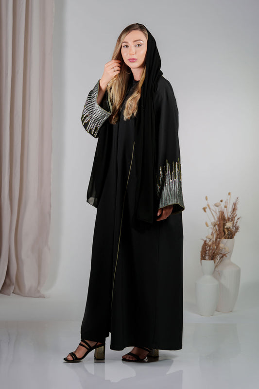 Black abaya for Muslim modest women