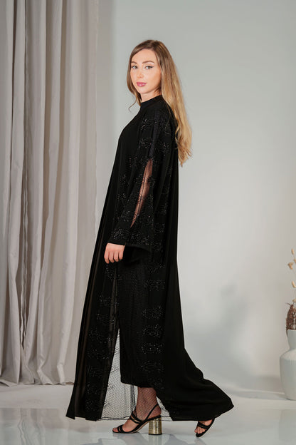 Latest design black abaya for women