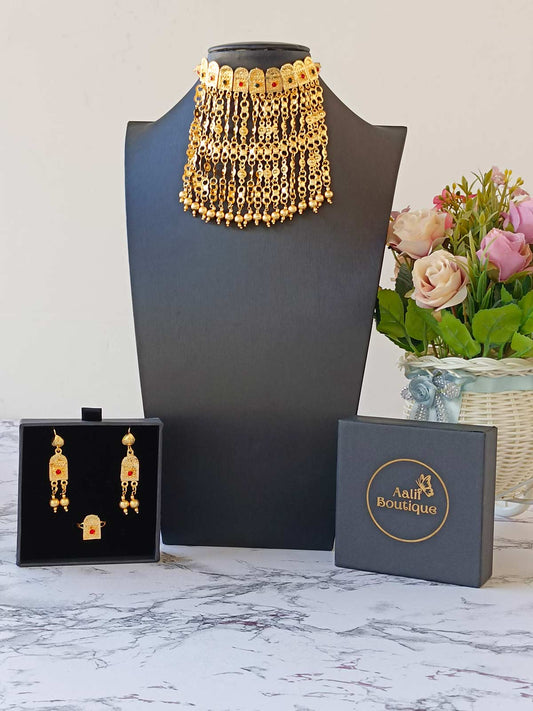 Gold Plated Necklace Set