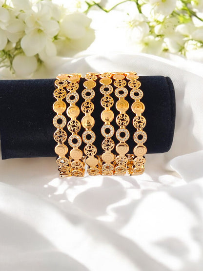 Farah Zircon studded Bangles 6 set