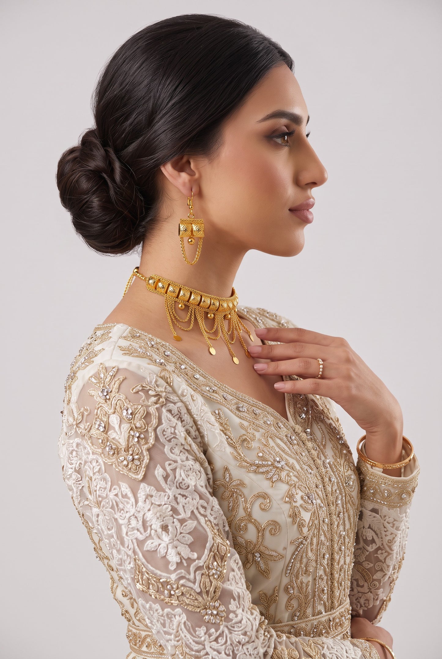 Lubna Murtasha Set – Traditional Statement Necklace Set