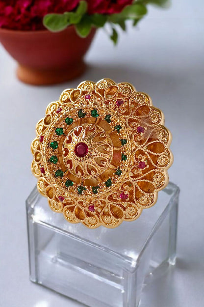Atiya Multicolor Adjustable Ring