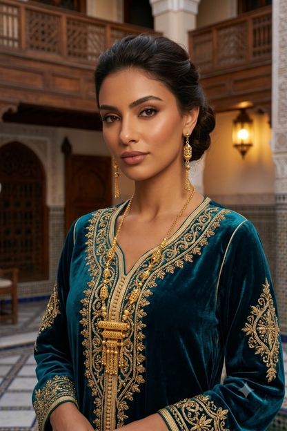 Ayah Golden Necklace Set