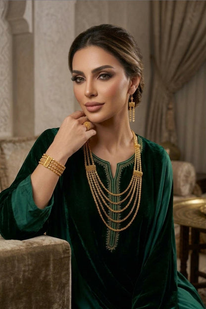 Rahma Golden Necklace Set