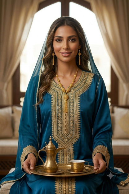 Yumna Golden Necklace Set