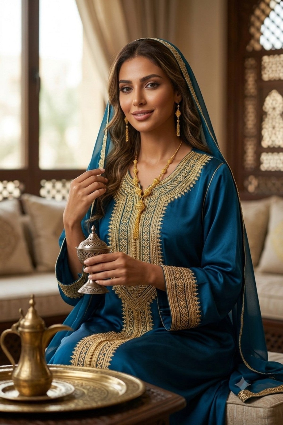 Yumna Golden Necklace Set