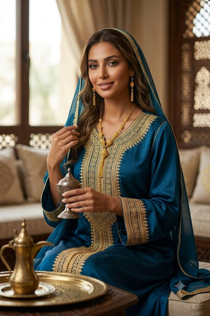 Yumna Golden Necklace Set
