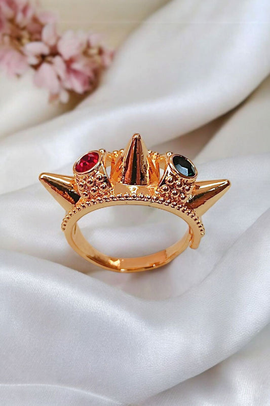 Golden ethnic ring