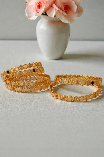 Asal Golden Bangles Set