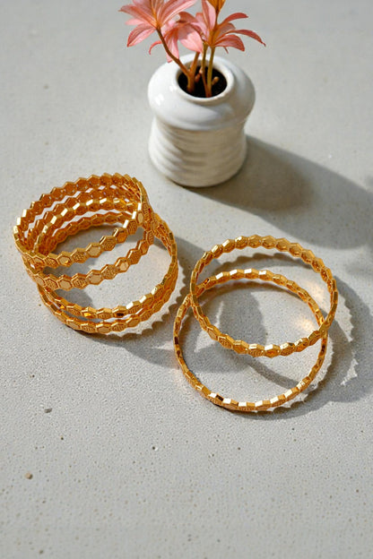 Asal Golden Bangles Set