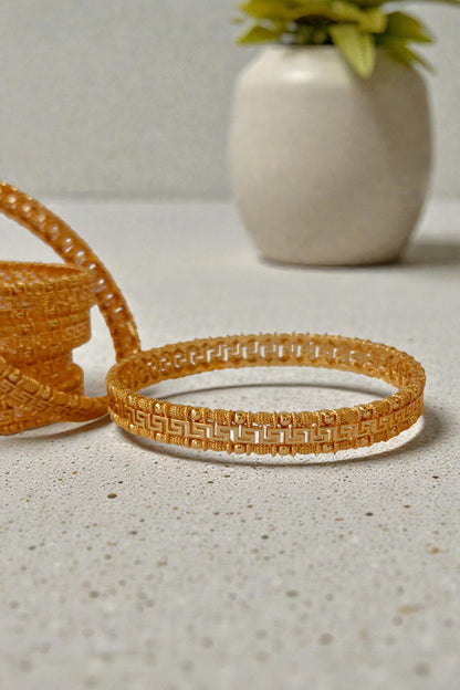 Fiza Golden Bangles Set