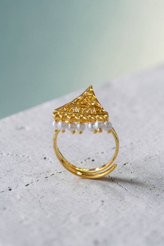 Sahar Golden resizable ring