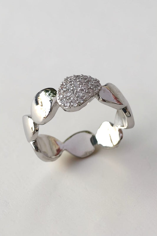 Fajr adjustable ring in silver