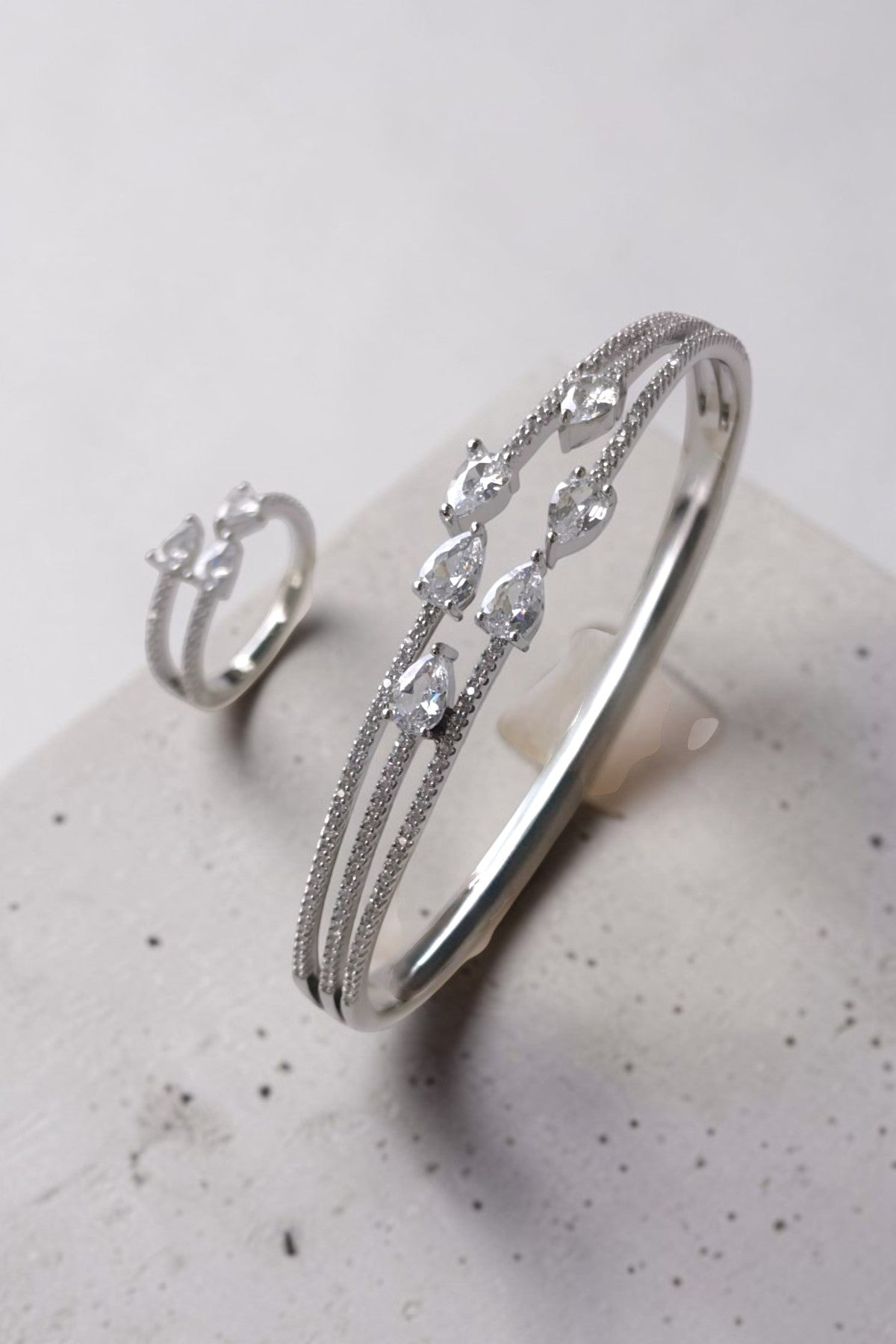 Areej cuff and ring set