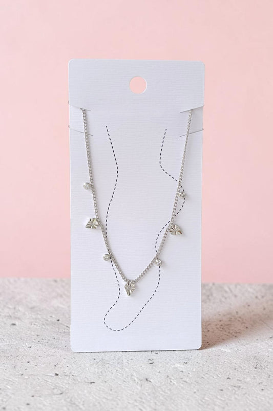 Munira Minimal Anklet in silver