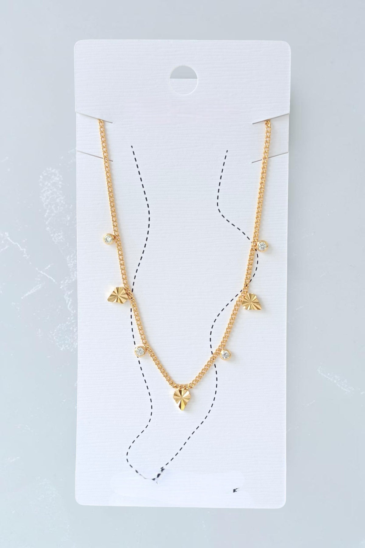 Munira Minimal Anklet in golden