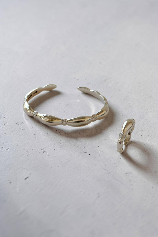 Ada Silver Cuff and Ring set
