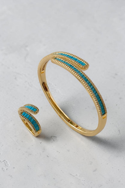 Abda Golden Cuff and Ring set