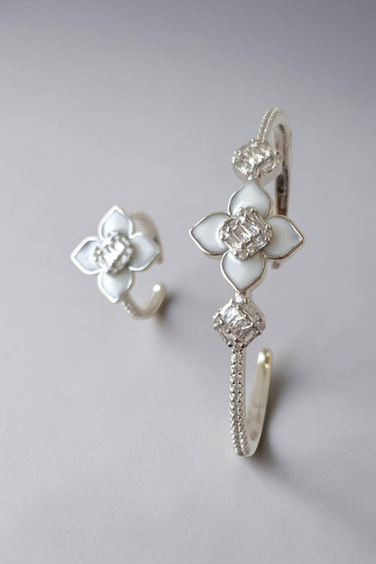 Ana Silver Cuff and Ring set