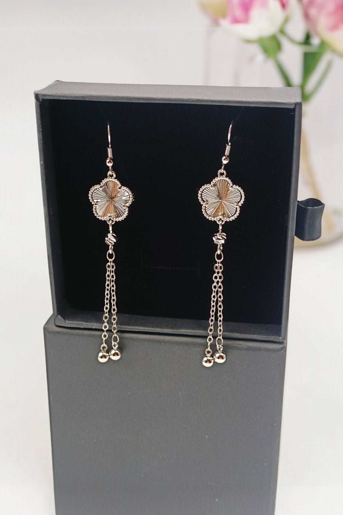 Huda Silver Hilal Necklace Set